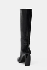 POINTED TOE HEEL BOOTS