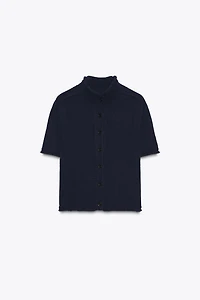 GILET EN MAILLE À MANCHES COURTES