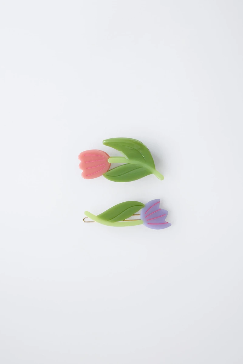 LOT DE DEUX PINCES TULIPE