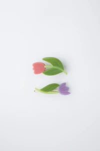 LOT DE DEUX PINCES TULIPE