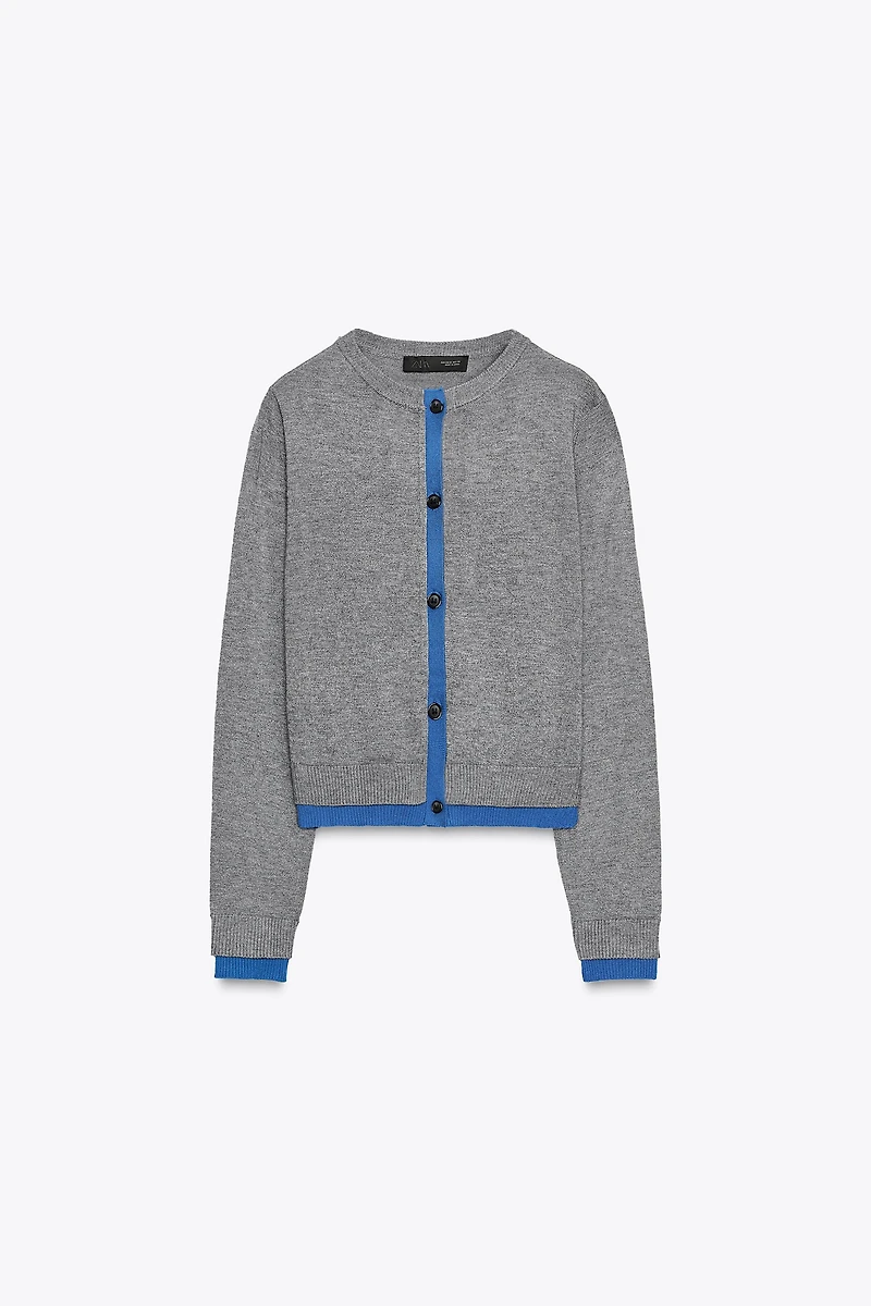 COMBINATION KNIT JACKET