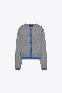 COMBINATION KNIT JACKET