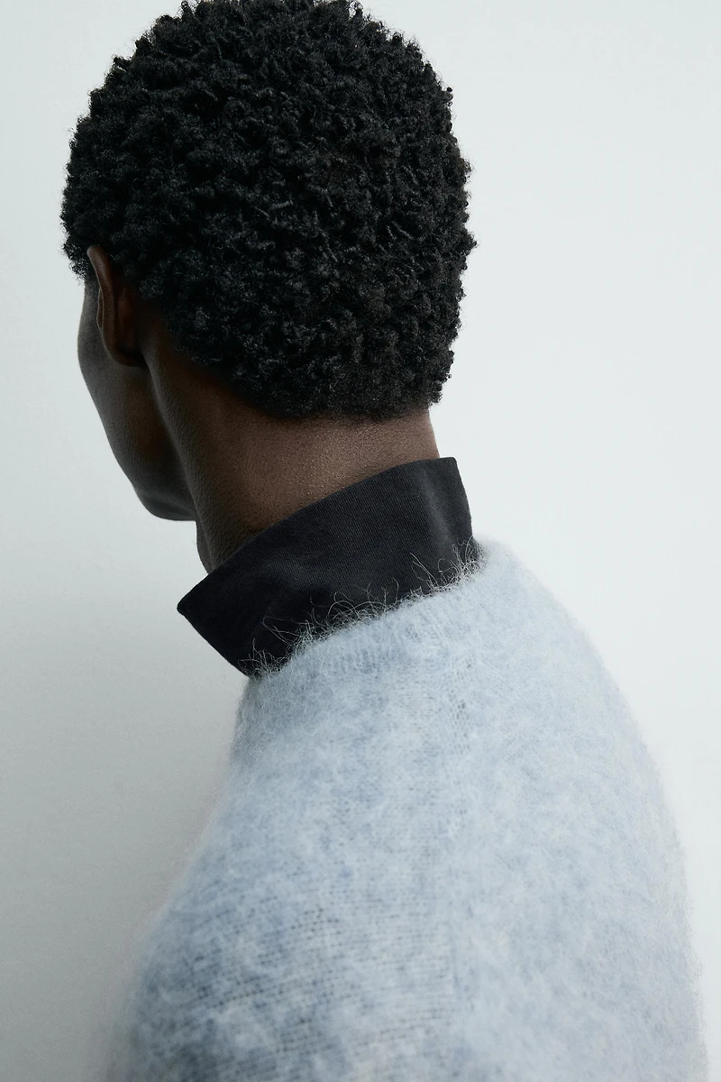 PULL EN FIBRE D'ALPAGA MÉLANGÉE