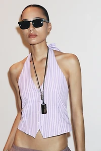 STRIPED VEST TOP