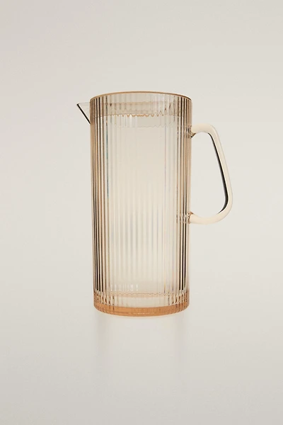 STRIPED ACRYLIC PITCHER