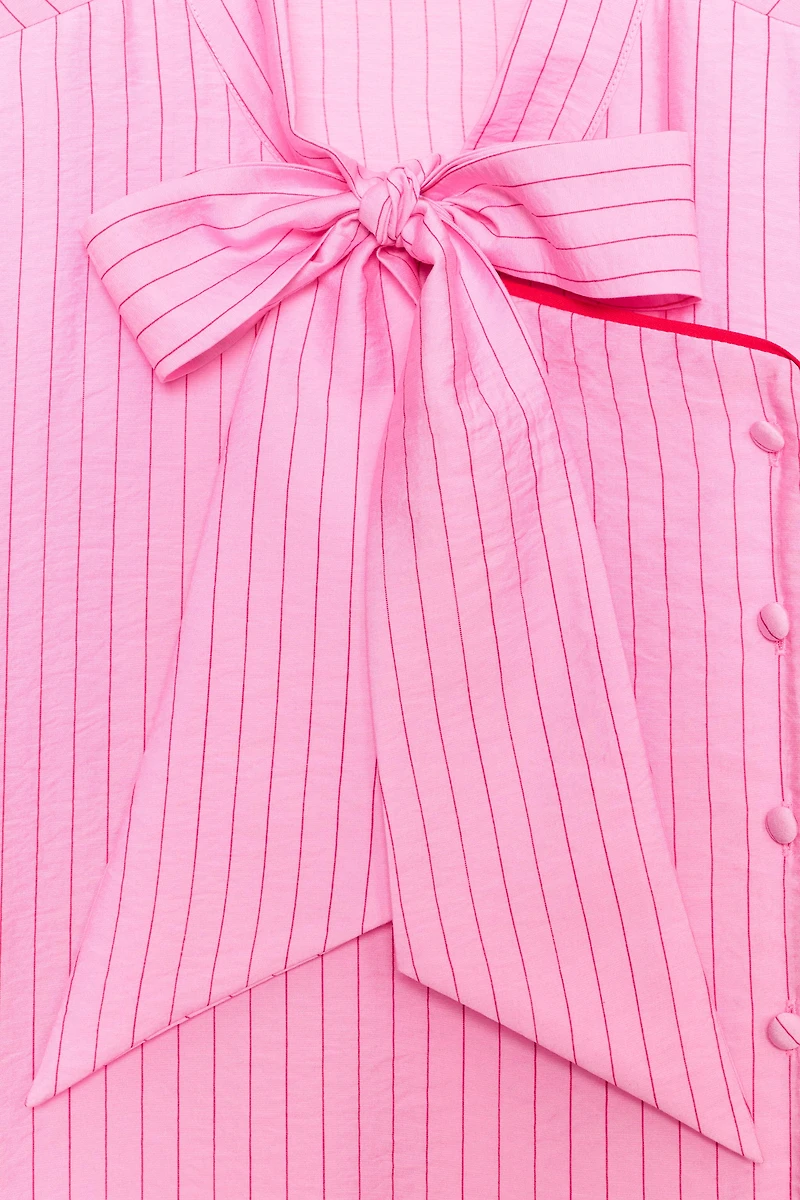 STRIPED TIE TOP