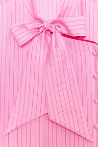 STRIPED TIE TOP
