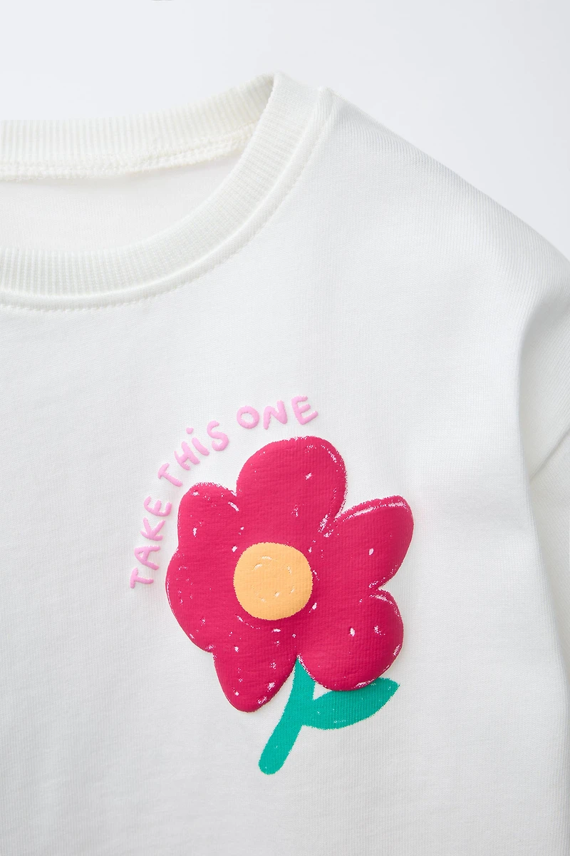 RAISED PRINT T-SHIRT