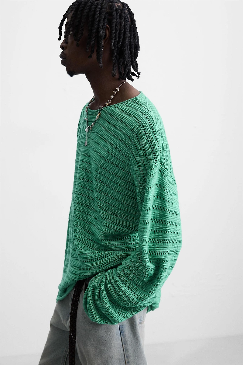 PULL STRUCTURÉ AJOURÉ