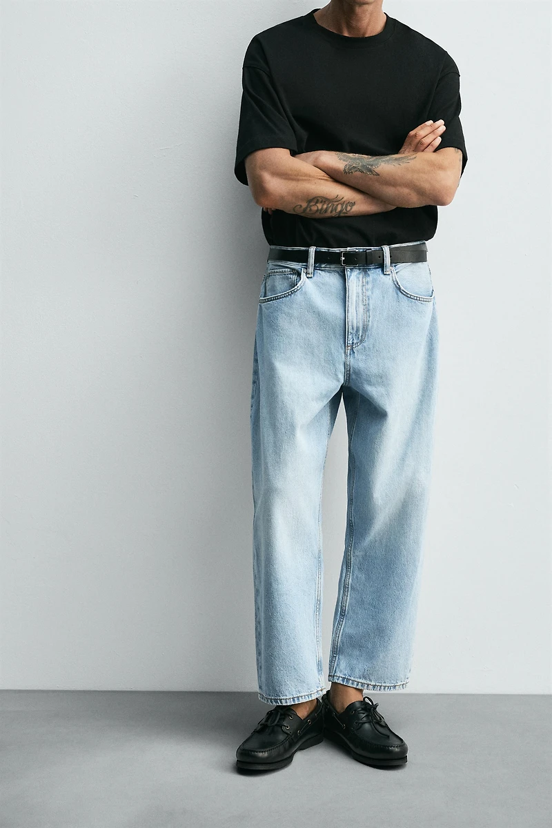 TAPERED WIDE FIT JEANS