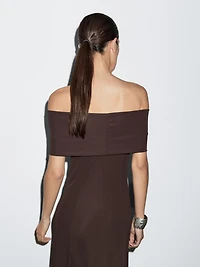 Long strapless dress