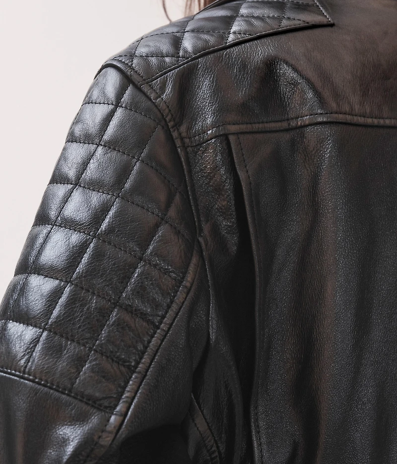 BLOUSON DE MOTARD EN CUIR CRAIG MCDEAN