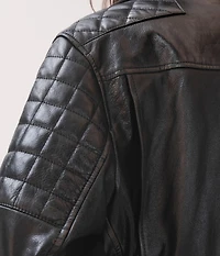 BLOUSON DE MOTARD EN CUIR CRAIG MCDEAN