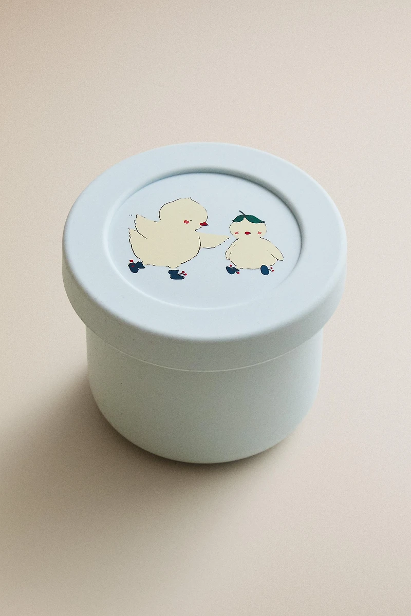 KIDS' SILICONE CHICK LUNCH BOX