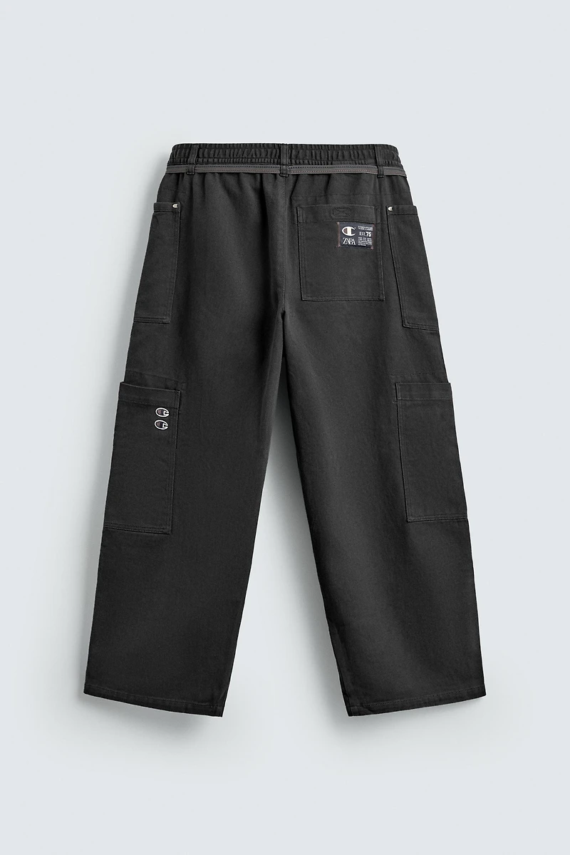PANTALON CARGO À LACET CHAMPION ® X ZARA