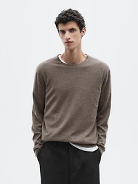 Pull col rond en maille de cachemire - LIMITED