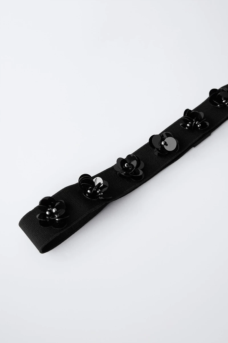 ELASTIC FLOWER HEADBAND