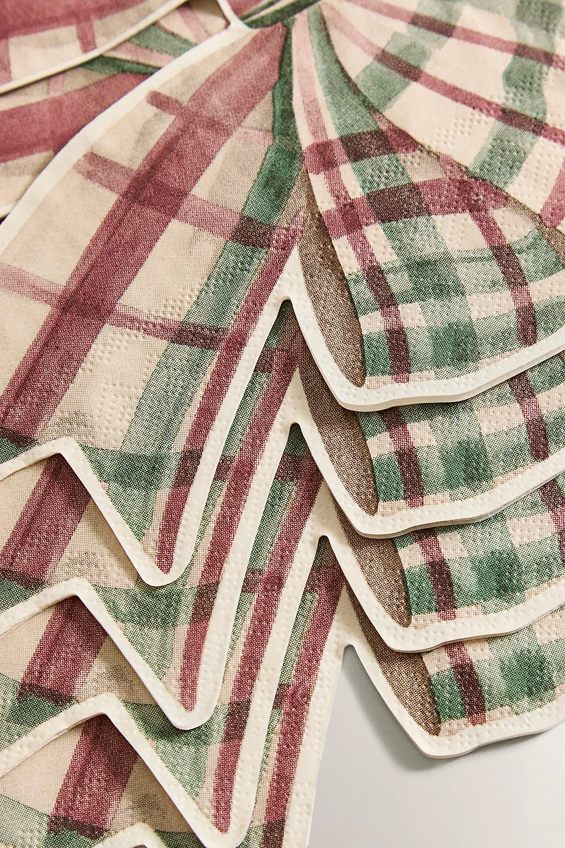 SET OF CHRISTMAS PAPER NAPKINS WITH BOW (SET OF 20)
