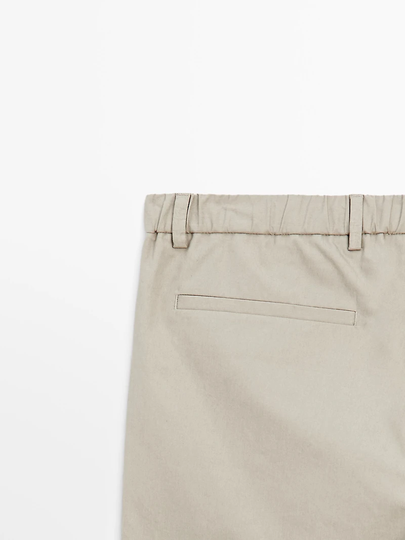 Semi-jogger fit trousers