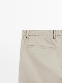 Semi-jogger fit trousers