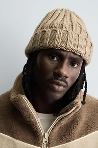 CONTRAST WELT FLEECE JACKET