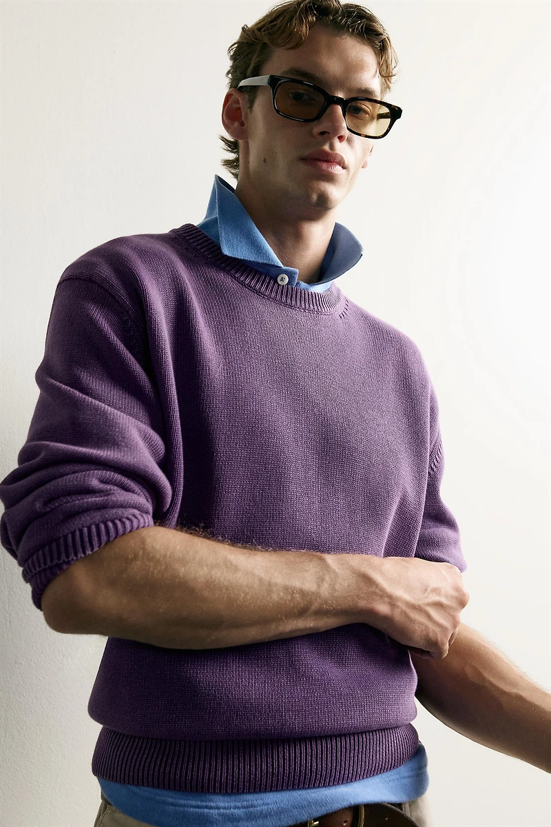 COTTON REGULAR FIT SWEATER