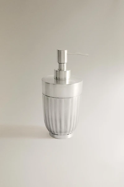 DISTRIBUTEUR SAVON MÉTAL ONDULÉ
