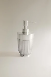 DISTRIBUTEUR SAVON MÉTAL ONDULÉ