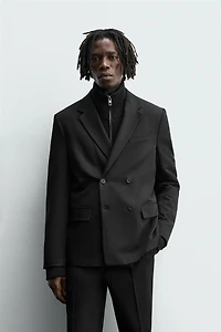 COMFORT DOUBLE BREASTED SUIT JACKET