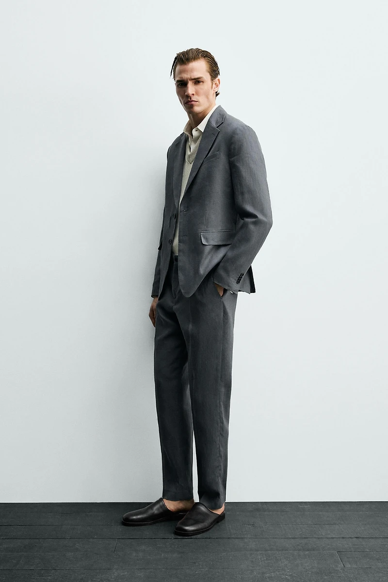 100% LINEN SUIT JACKET