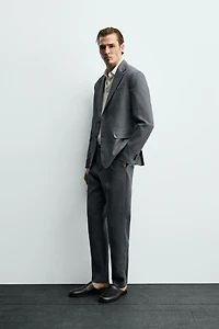 100% LINEN SUIT JACKET