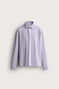 REGULAR FIT POLO SWEATSHIRT