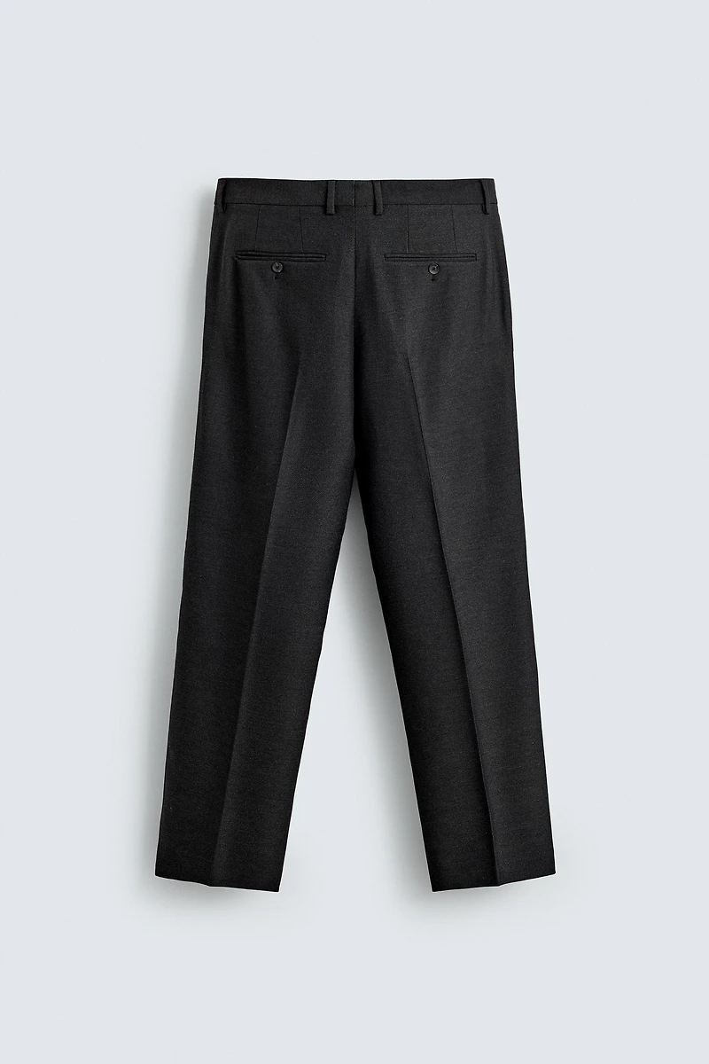 PLEATED REGULAR FIT PANTS