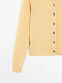 Cardigan boutons dorés 100 % laine