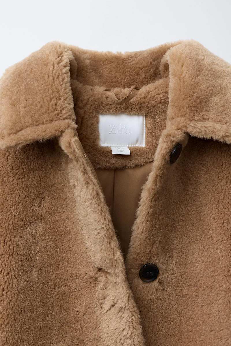 MANTEAU EFFET FOURRURE