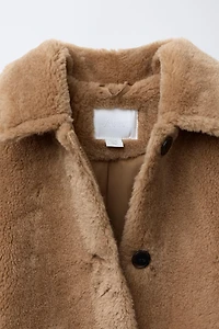 MANTEAU EFFET FOURRURE