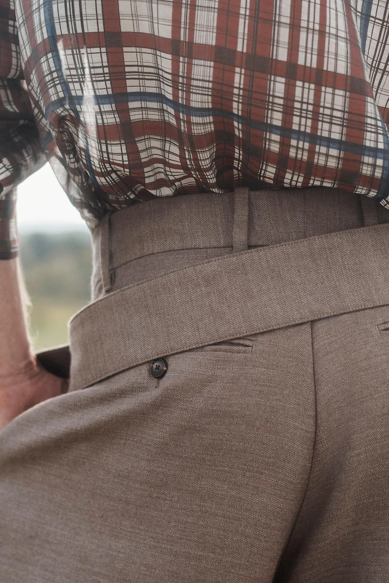 LIMITED EDITION WIDE FIT BELTED PANTS