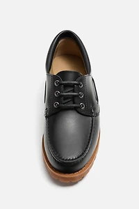 LEATHER BOAT SHOES
