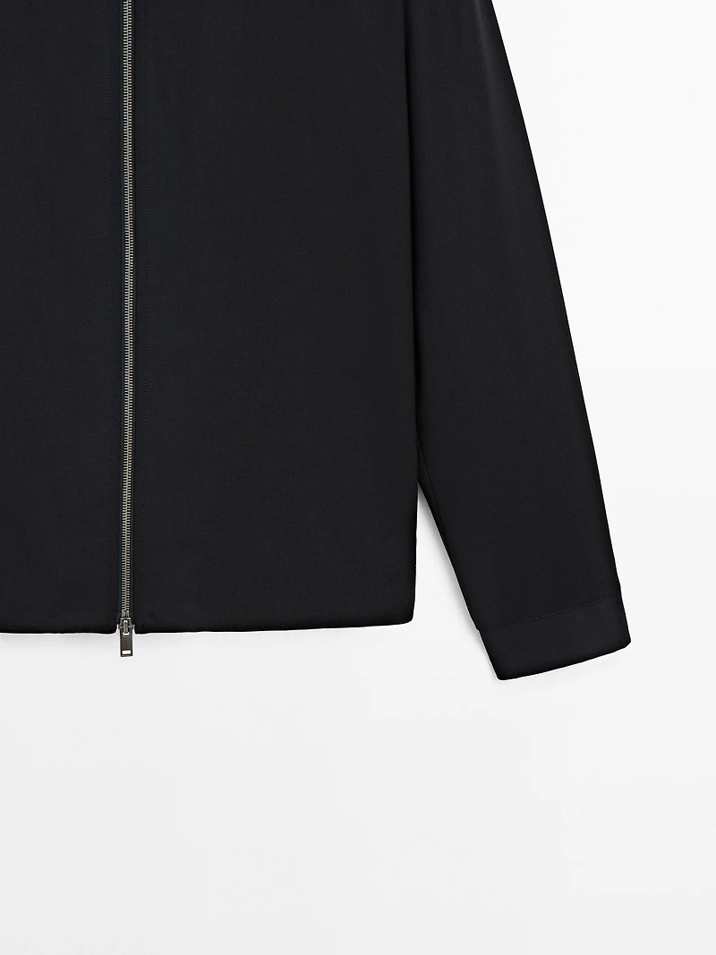 Wool blend jacket
