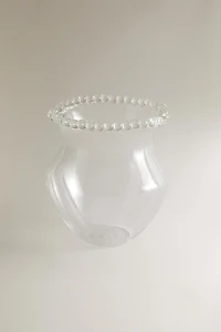 BUBBLE GLASS VASE