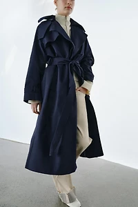 OVERSIZED BELTED TRENCH COAT ZW COLLECTION