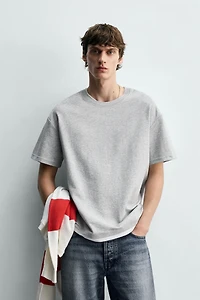 CONTRAST DOUBLE TRIM T-SHIRT