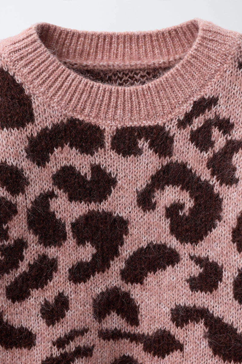 PULL EN MAILLE ANIMAL PRINT