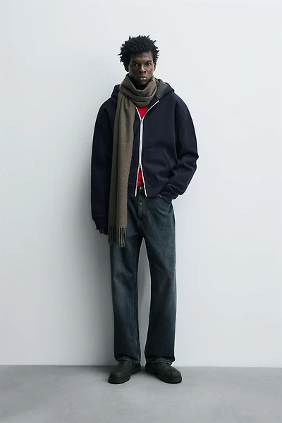 SWEAT À CAPUCHE EN FEUTRE