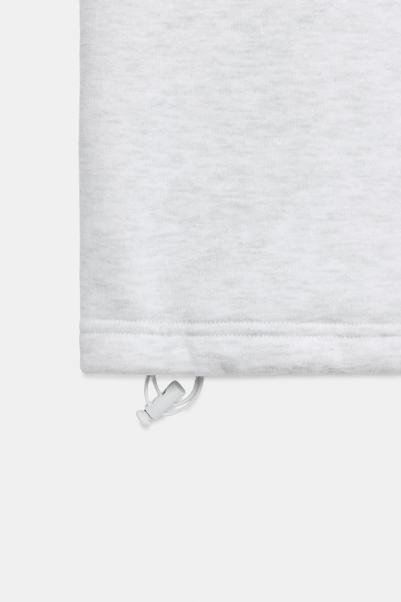 BASIC STRAIGHT-LEG SWEATPANTS WITH ADJUSTABLE HEM