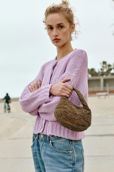 EMBROIDERED BEADED MINI BAG