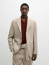 Veste de costume lin