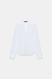 FITTED POPLIN SHIRT