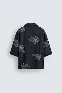 EMBROIDERED LEAF POLO SHIRT