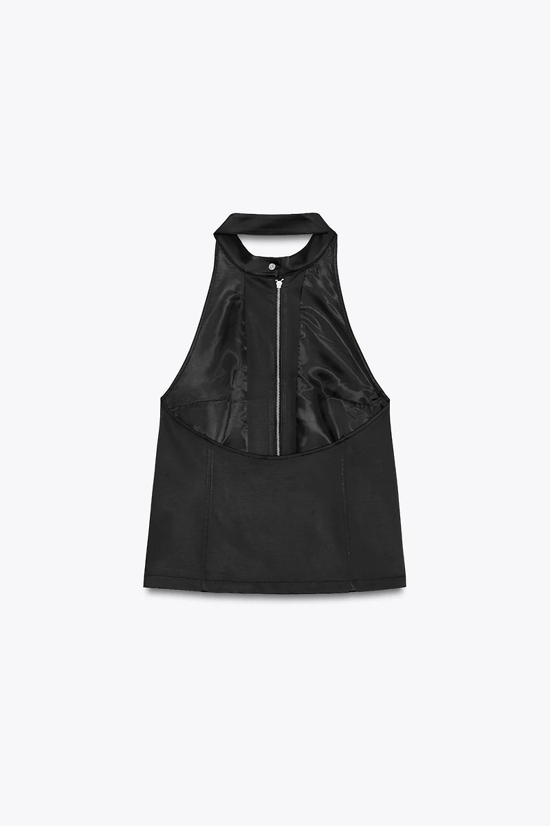 GILET SATINÉ